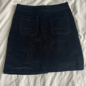 Black Corduroy Retro Mini Skirt from Modcloth - Like New